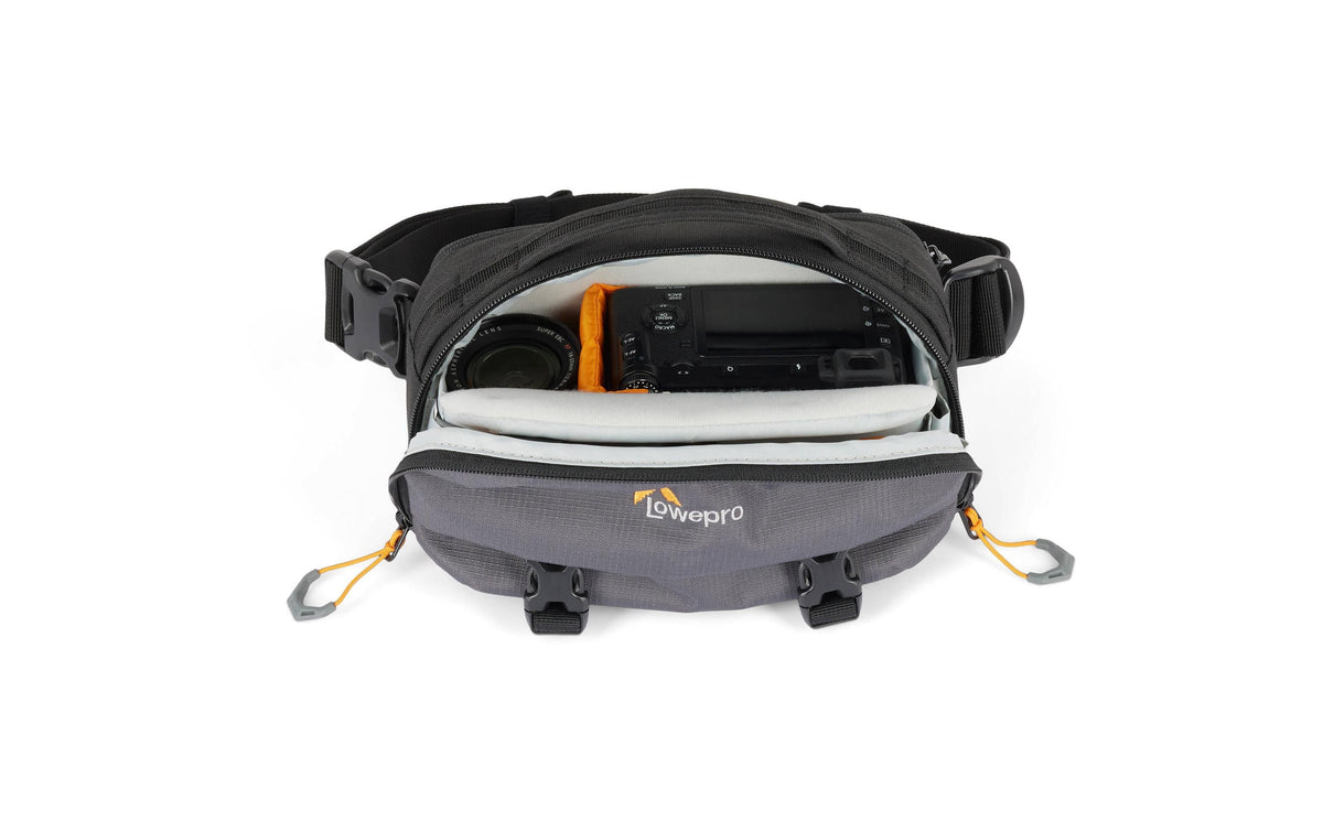 Lowepro Trekker Lite HP 100 Fototasche – Polyester – Grau – Innenmaße 230 × 80 × 150 mm