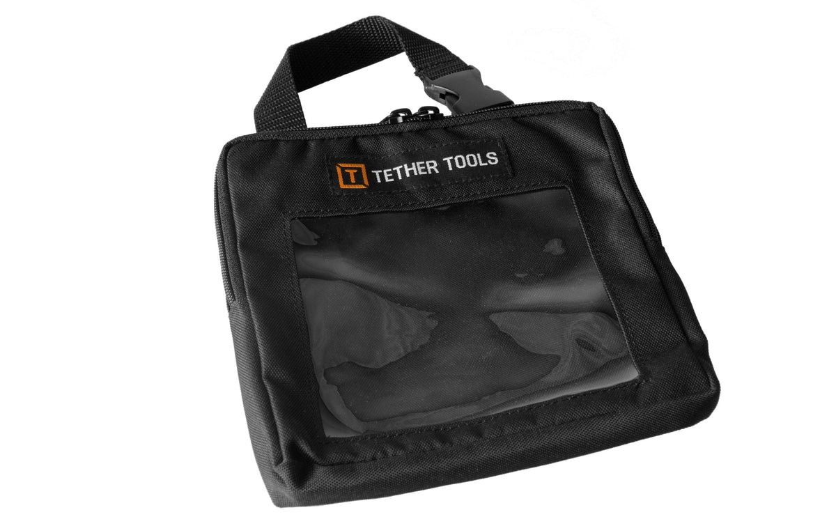 Tether Tools Cable Organization Case (Standard) Transporttasche – 80 × 80 × 20 mm – Schwarz