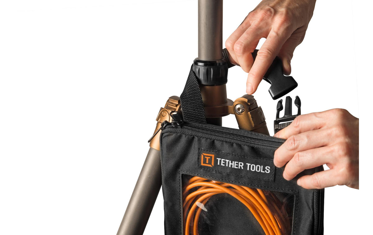 Tether Tools Cable Organization Case (Standard) Transporttasche – 80 × 80 × 20 mm – Schwarz