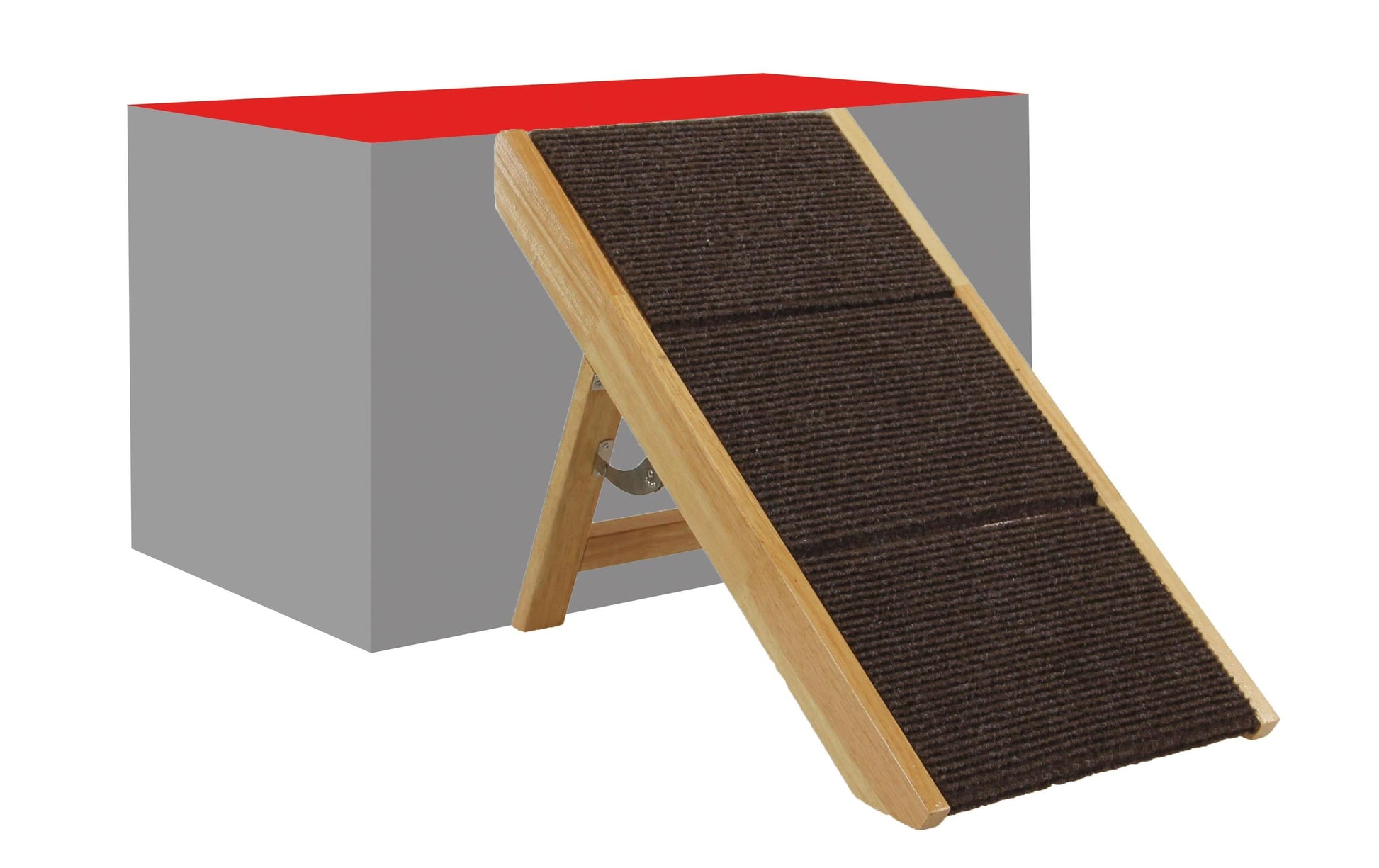 SwissPet Senti Rampe – Holz – Braun – Faltbar, 50 kg Tragkraft – Für Hund – 340 × 400 × 600 mm