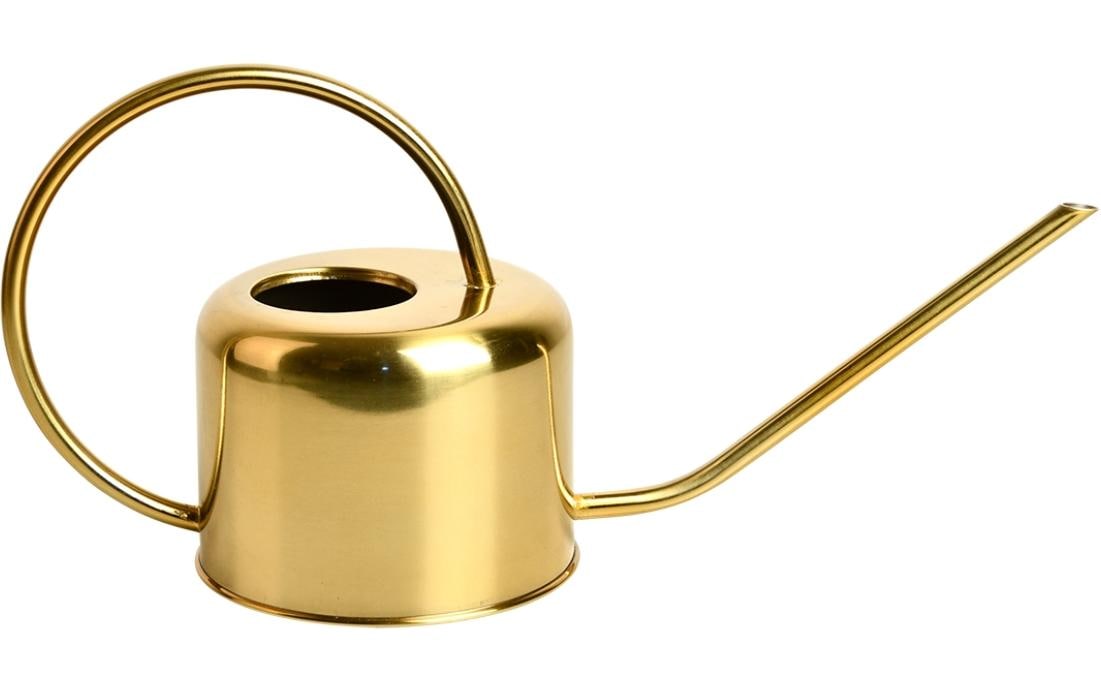 Esschert Design Giesskanne TG237 – 36 × 13,1 × 17,4 cm, Zink, Gold, 0,975 l