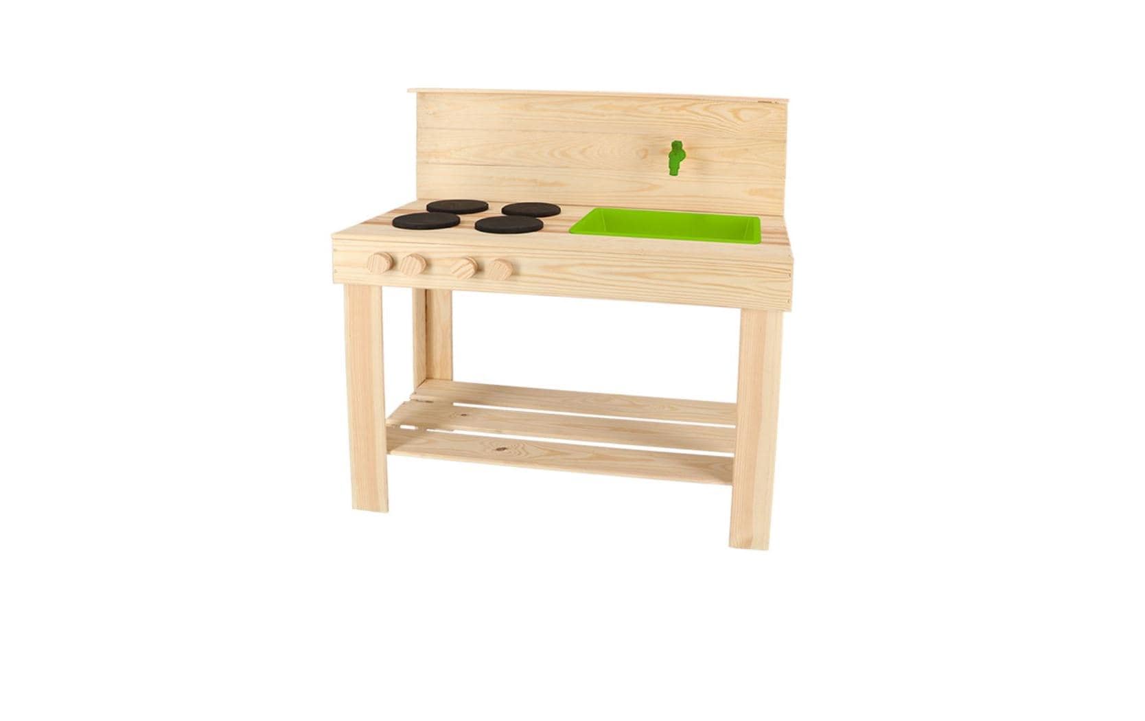 Esschert Design KG242 Werkbank (Matschküche) – 78 × 87 × 43 cm – ab 3 J. – Kiefernholz