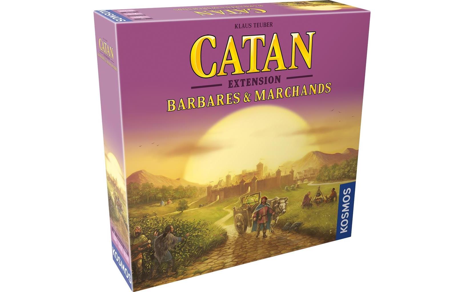 Kosmos CATAN Barbaren & Händler Erweiterung ECO – Erweiterung für CATAN, 3–4 Spieler, ab 10 Jahren, 60 Min., FR
