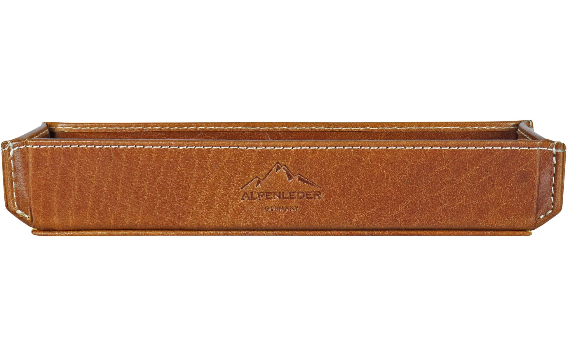 Alpenleder Etui, weiches Federmäppchen – cognac – Leder