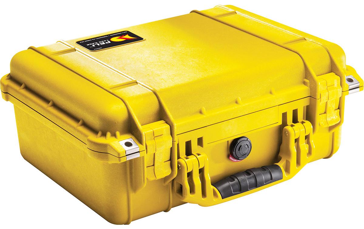 Peli Schutzkoffer Case 1450 – 15 l, Hartschale, Gelb, 40,9 × 17,5 × 33,1 cm