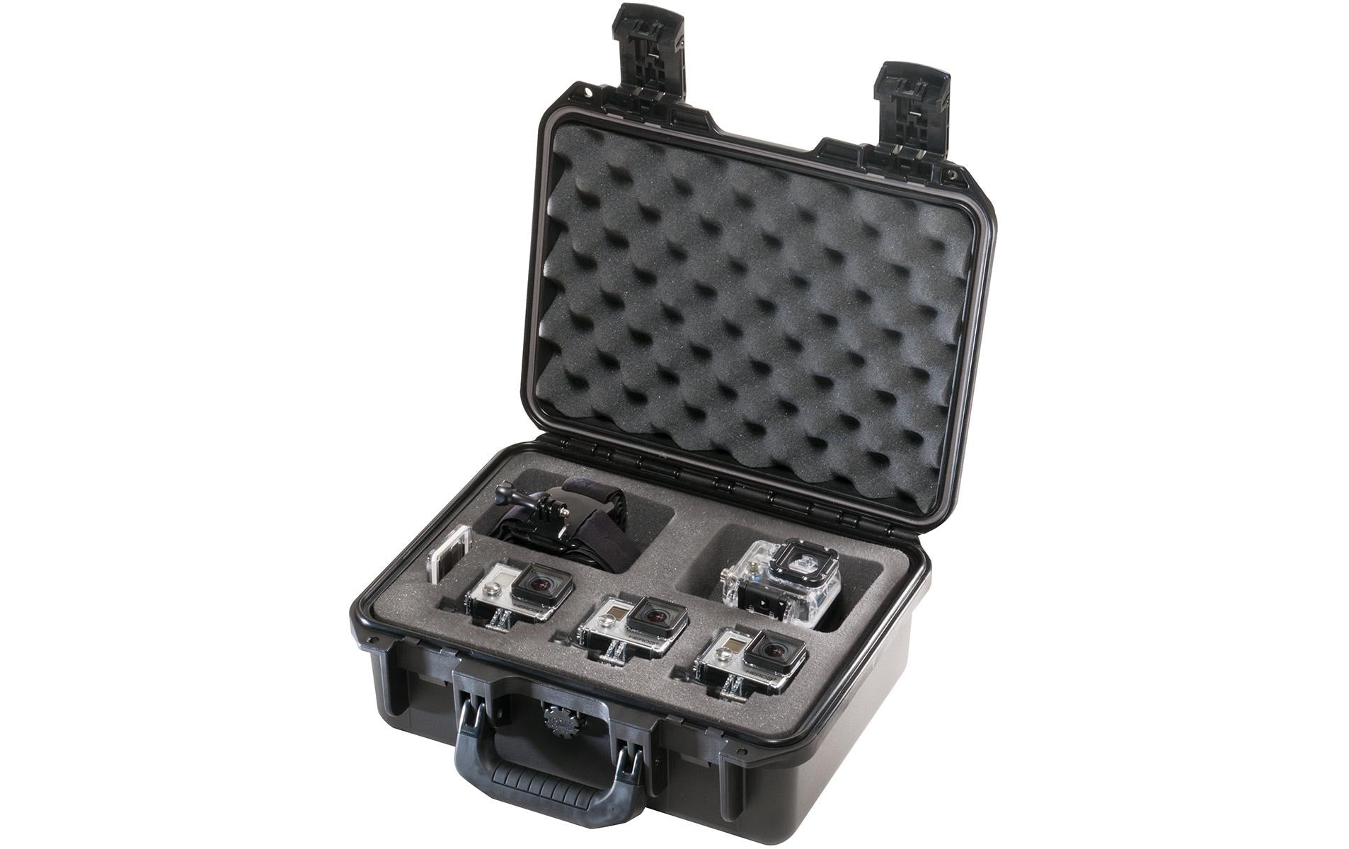 Peli Storm Case iM2100 Schutzkoffer 11,76 l – IP67, Klickverschluss, Schwarz, B 361 × H 165 × T 290 mm