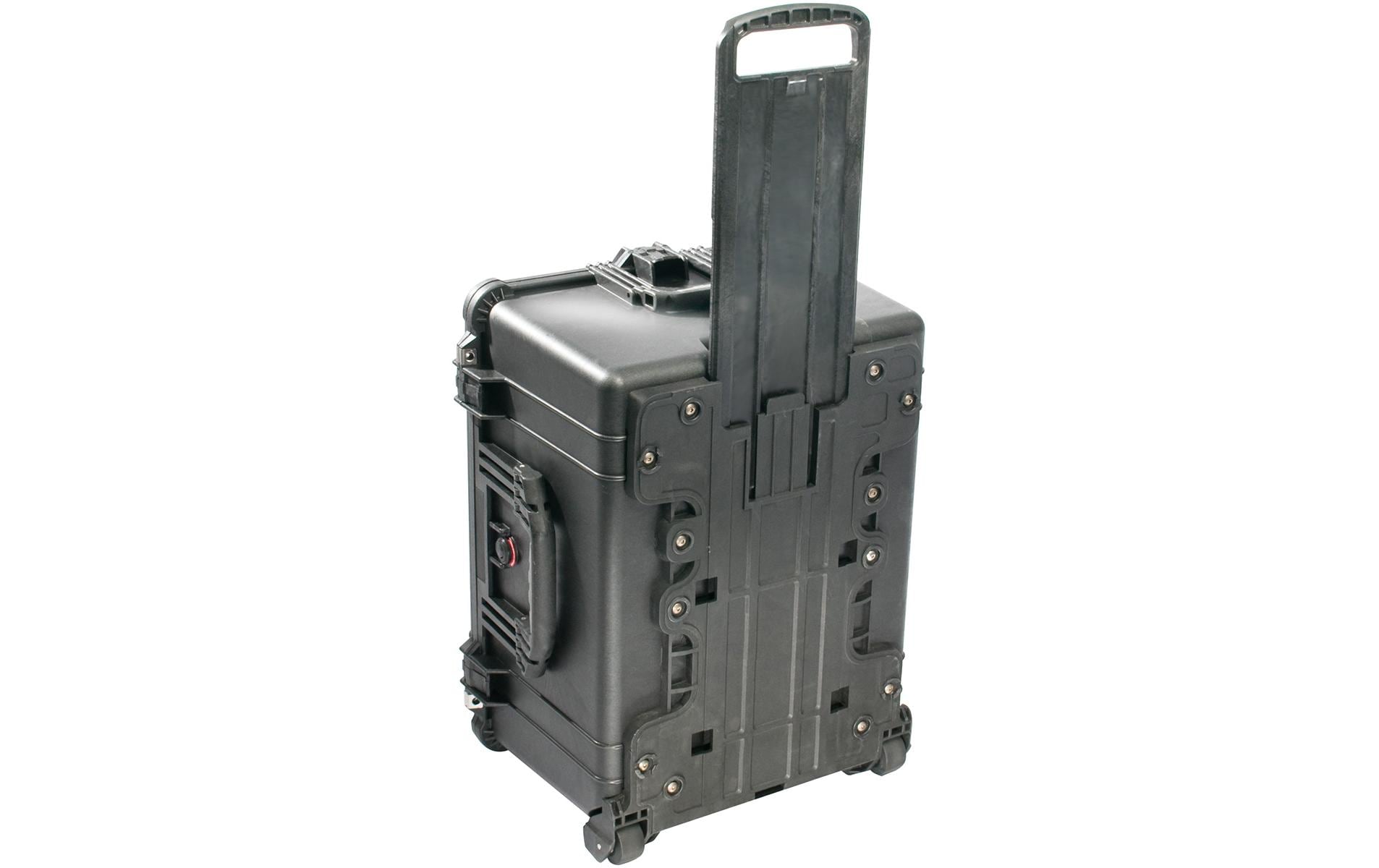 Peli Case 1620 Schutzkoffer 71,74 l – Trolley, wassergeschützt, schwarz, B 630 × H 352 × T 492 mm