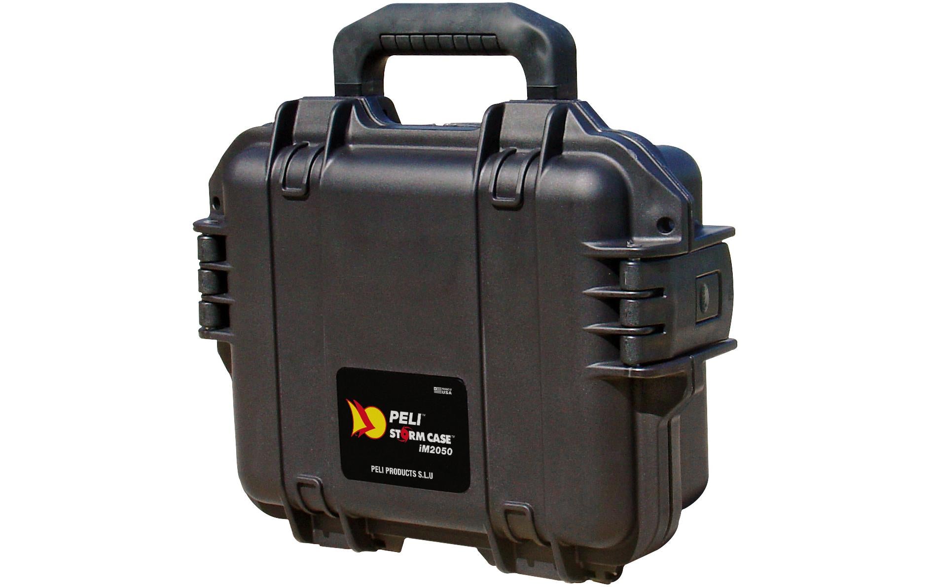 Peli iM2050 Aufbewahrungsbox 4,96 l – wasserfest, Klickverschluss, Handgriff, schwarz, B 300 × H 119 × T 249 mm