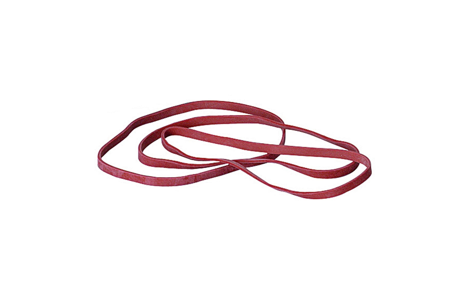 Alco Gummibänder – 4 × 150 mm, rot, Naturkautschuk, 500 g