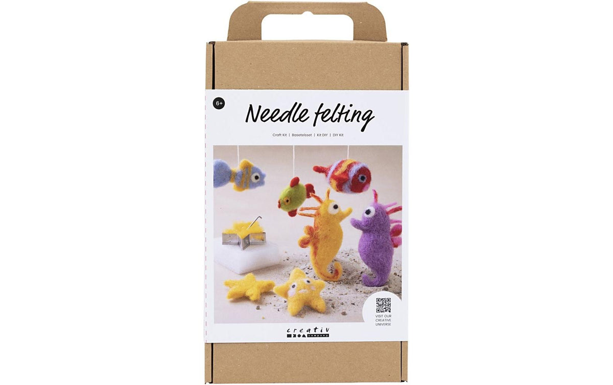 Creativ Company Bastelset Nadelfilzen – ab 6 Jahren – mit Filz & Wolle
