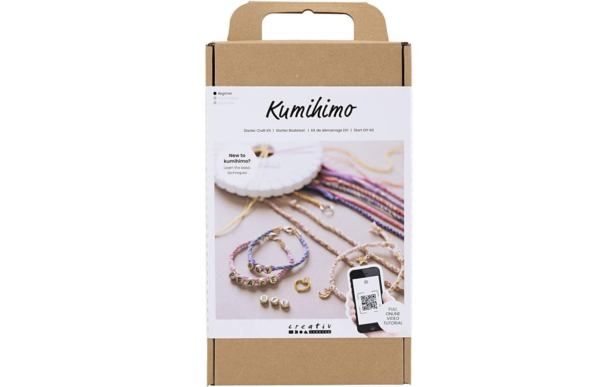 Creativ Company Starter Kumihimo – Bastelset – Mehrfarbig – ab 8 Jahren
