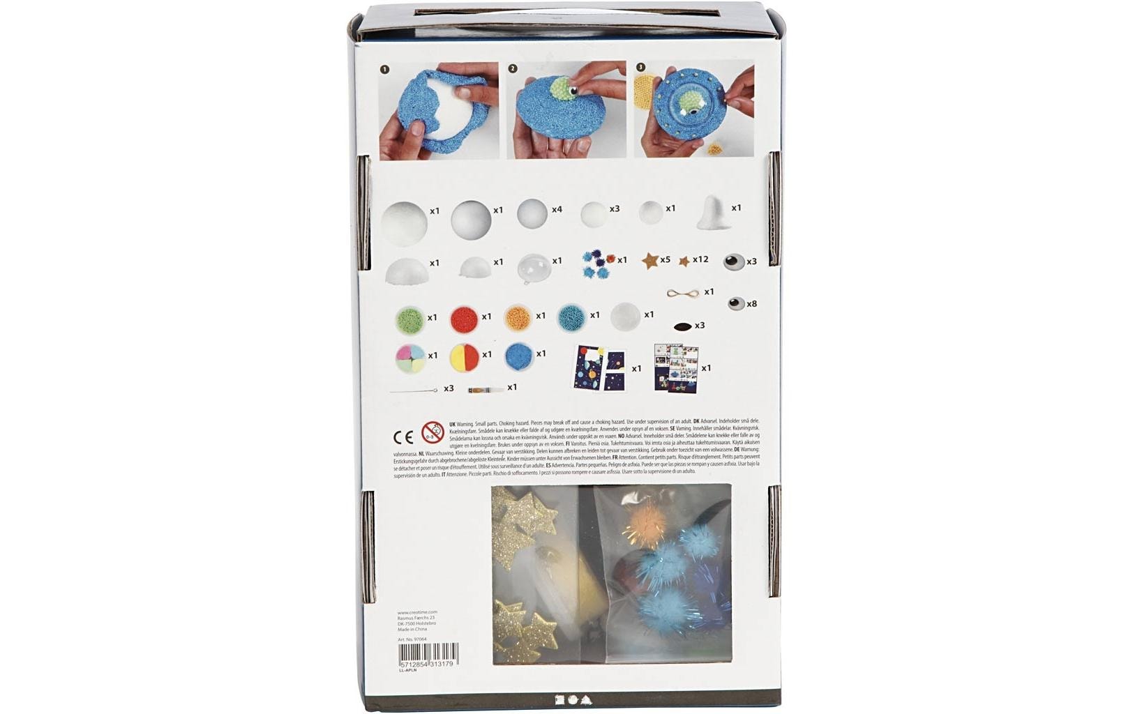 Creativ Company Foam & Silk Clay – Knete-/Modelliermasse-Set – Alien Universum – ab 3 Jahren