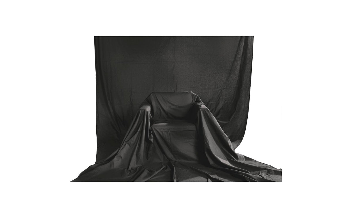 Hama Fotohintergrund – Baumwolle, 2,95 × 6 m – Schwarz