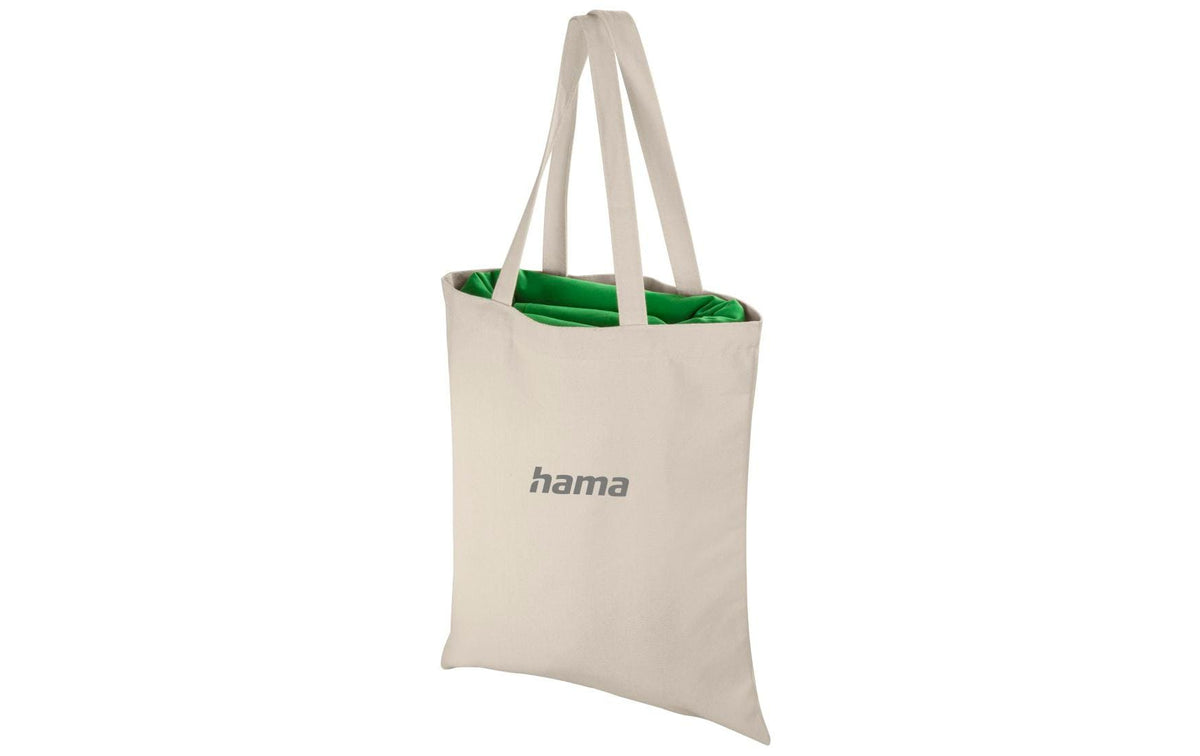 Hama Fotohintergrund Stoff 2,95 × 6 m – Baumwolle, Grün, nicht reflektierend
