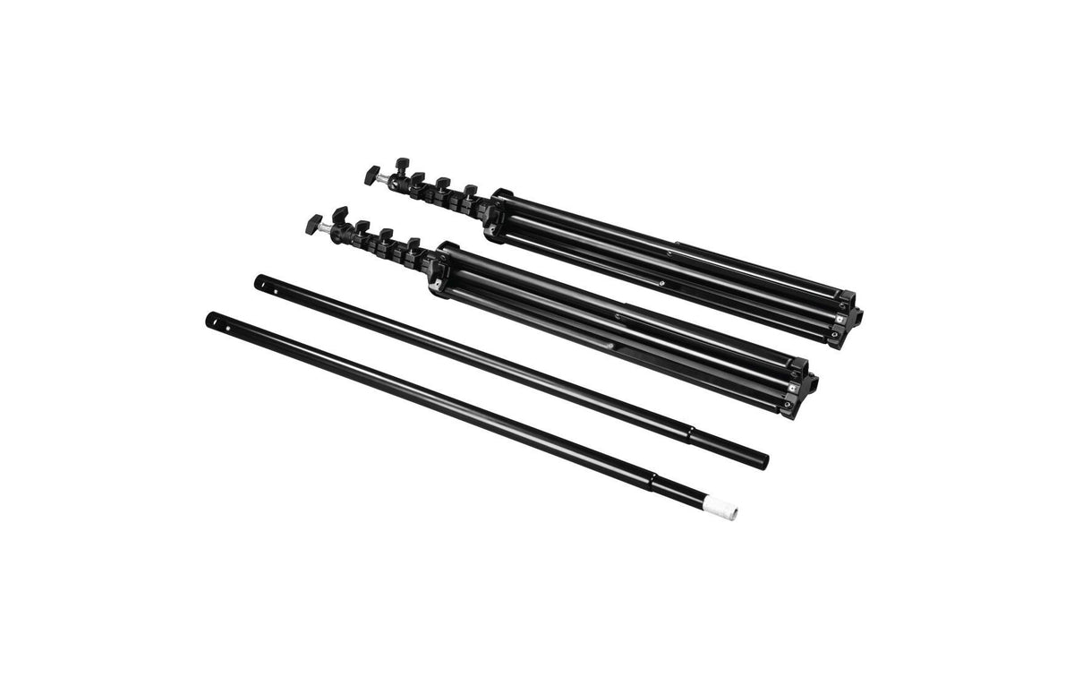 Hama Foto-Hintergrundsystem 158–295 cm – Aluminium – Schwarz