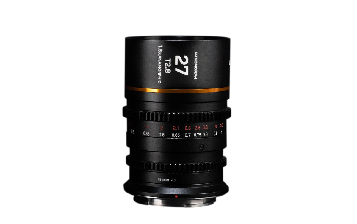 Laowa Nanomorph 27 mm T/2.8 1,5× Anamorph – für Arri PL – Super35 – 77 mm Filter