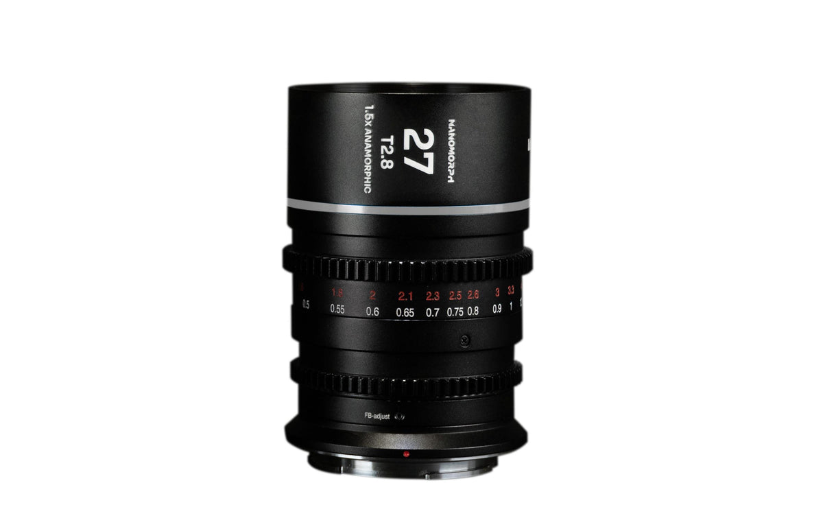 Laowa Nanomorph 1,5× 27 mm T/2,8 Kinoobjektiv – DJI DL – Super35 – 55 mm Filter – 313 g