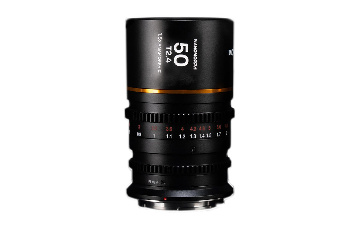Laowa Nanomorph S35 Prime 3 Objektiv – 50 mm T/2.4 – Super35 – für Arri PL, Canon EF