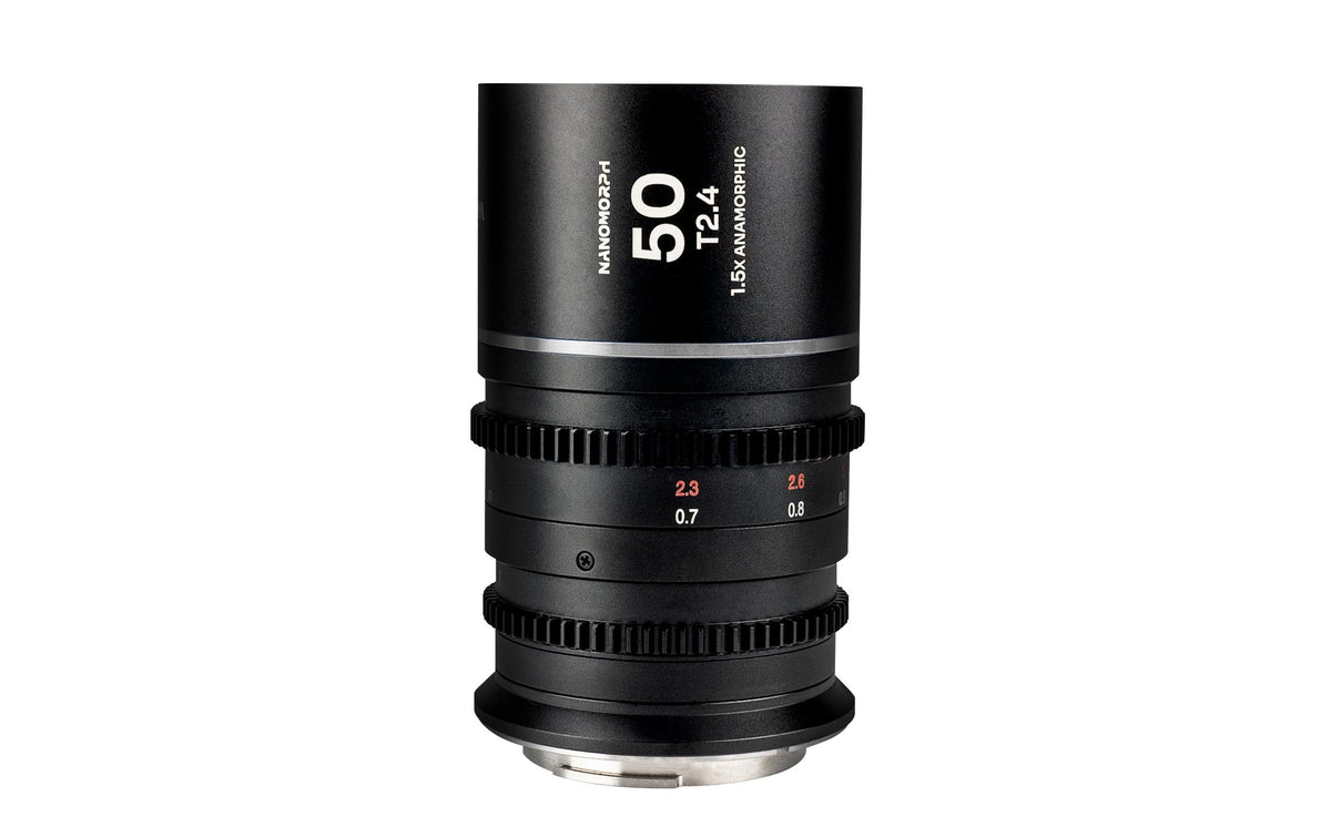 Laowa Nanomorph S35 Prime 3 Anamorph-Objektiv – 1,5×, Super35, 50 mm, T/16 – für Fujifilm X-Mount – Schwarz