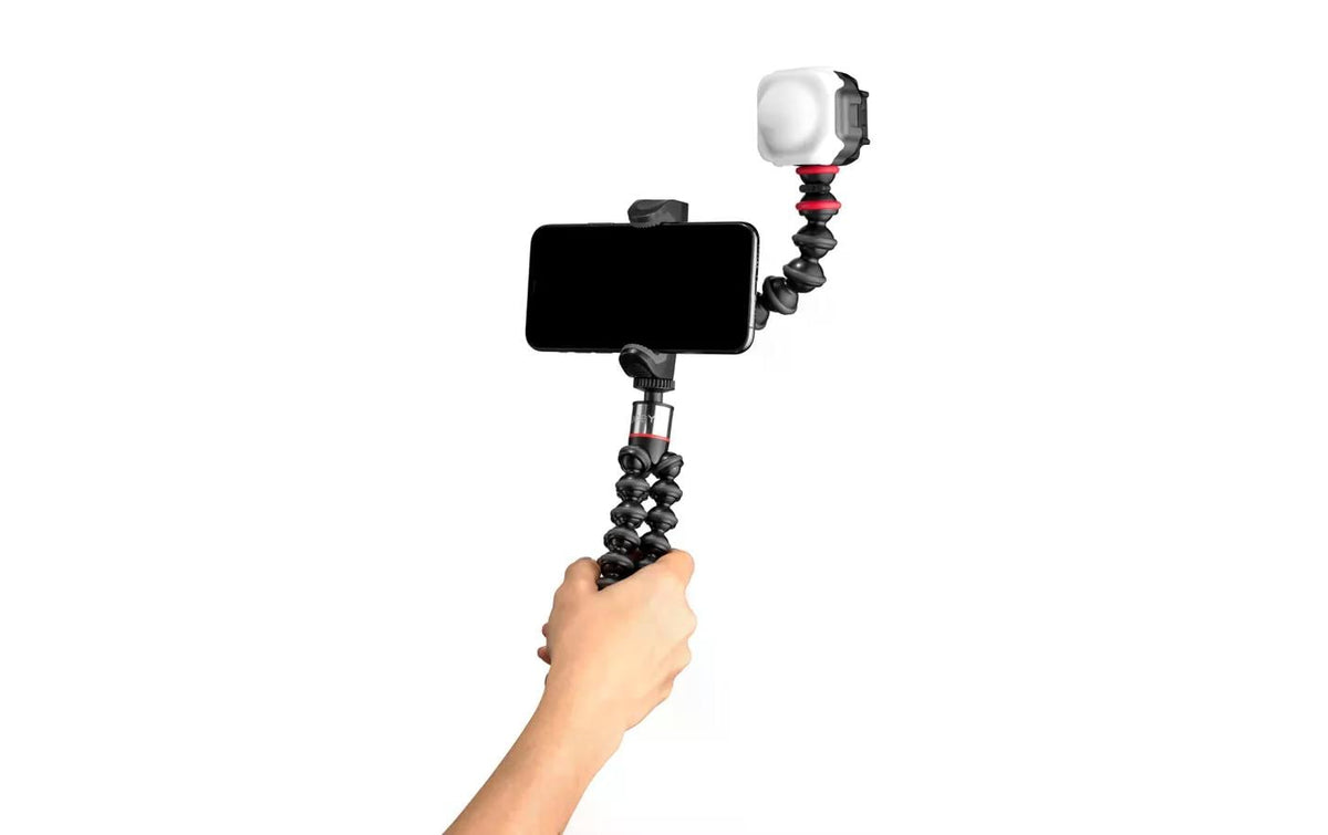 Joby GorillaPod Arm Smart – höhenverstellbar, 1/4" Gewinde, 132 mm – Schwarz – 2er-Pack