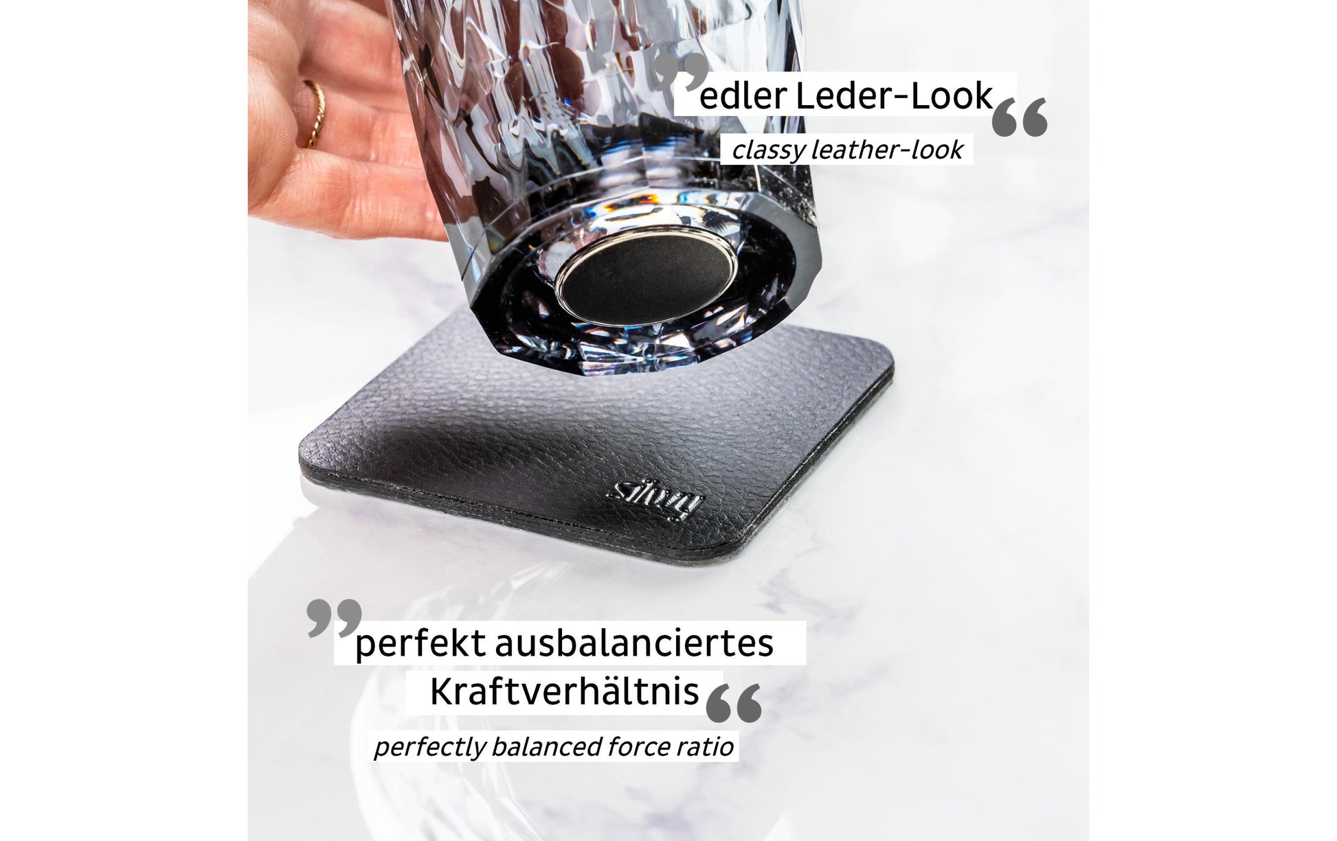 Silwy LONGDRINK Longdrinkglas – 0,30 l, Kunststoff, Grau, Magnetisch, 6 Stück