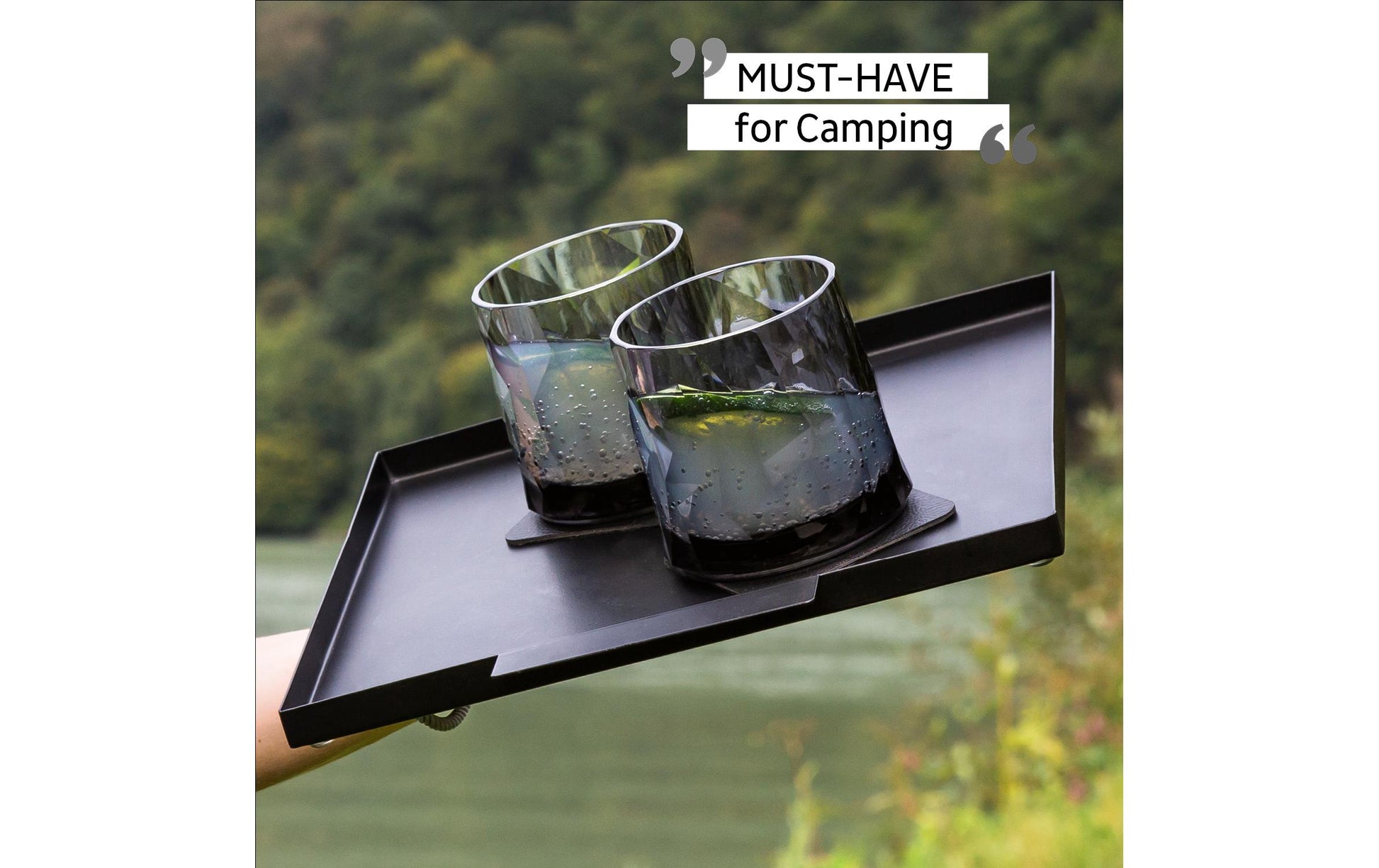 Silwy Trinkglas – 2er Set, 250 ml, Ø 9,2 cm, H 8,7 cm, Kunststoff, Grau