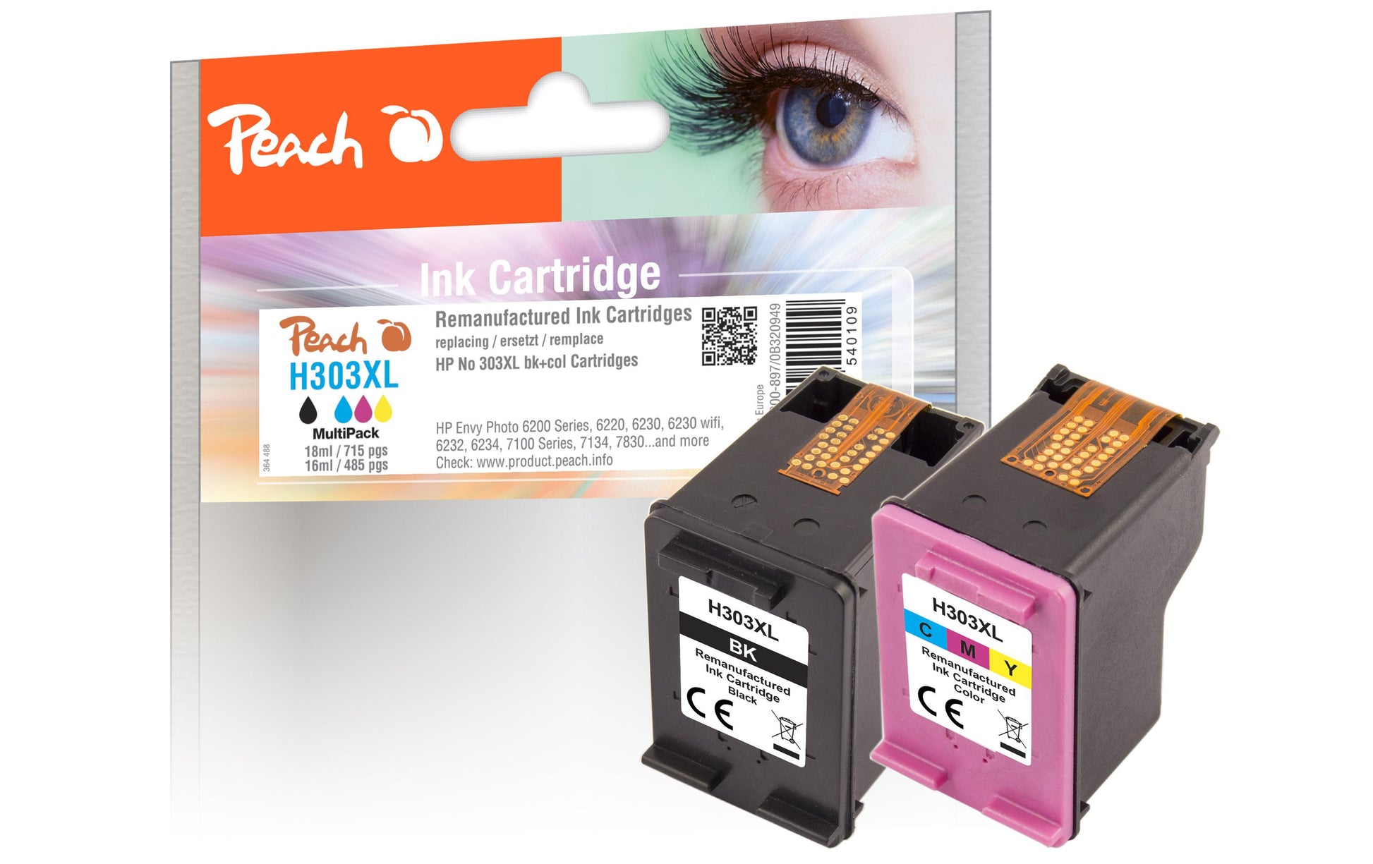Peach HP 303XL – Multipack, Hohe Ausbeute