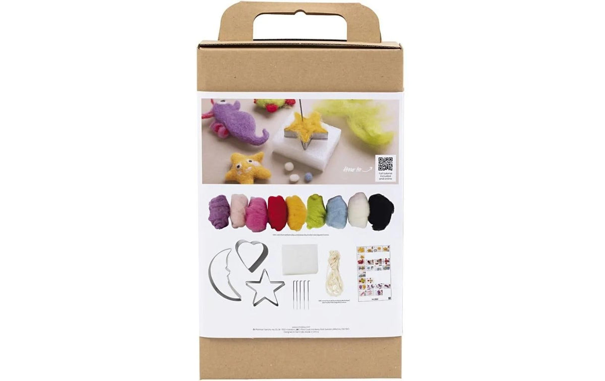 Creativ Company Bastelset Nadelfilzen – ab 6 Jahren – mit Filz & Wolle