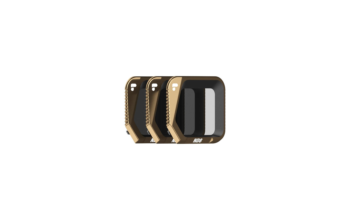 PolarPro M3C-SHUTTER Kamerafilter – ND8/ND16/ND32, Aluminium/Glas – für Mavic 3 Classic – Gold – 3er-Pack