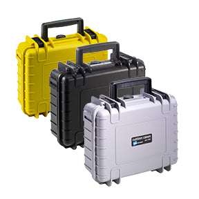 B&W Cases B&W Typ 1000 Outdoor-Koffer – staubgeschützt, wasserfest, gelb, B 215 × H 270 × T 105 mm
