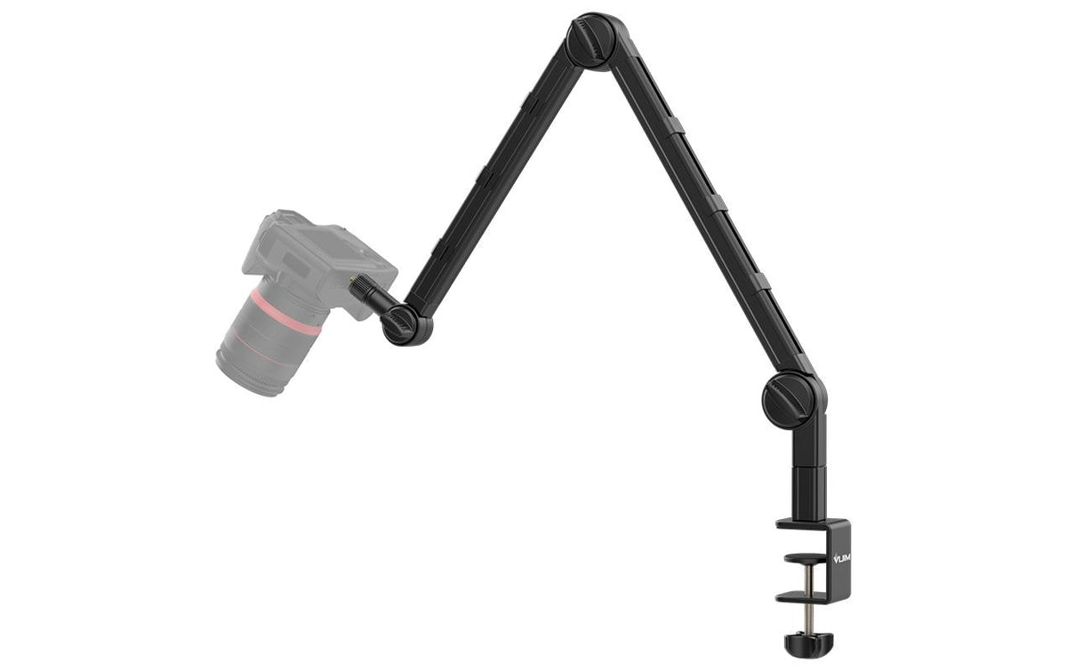 Vijim Multifunktions Tischhalter – Aluminium, bis 2 kg, 1/4", 3/8", 5/8" – Schwarz