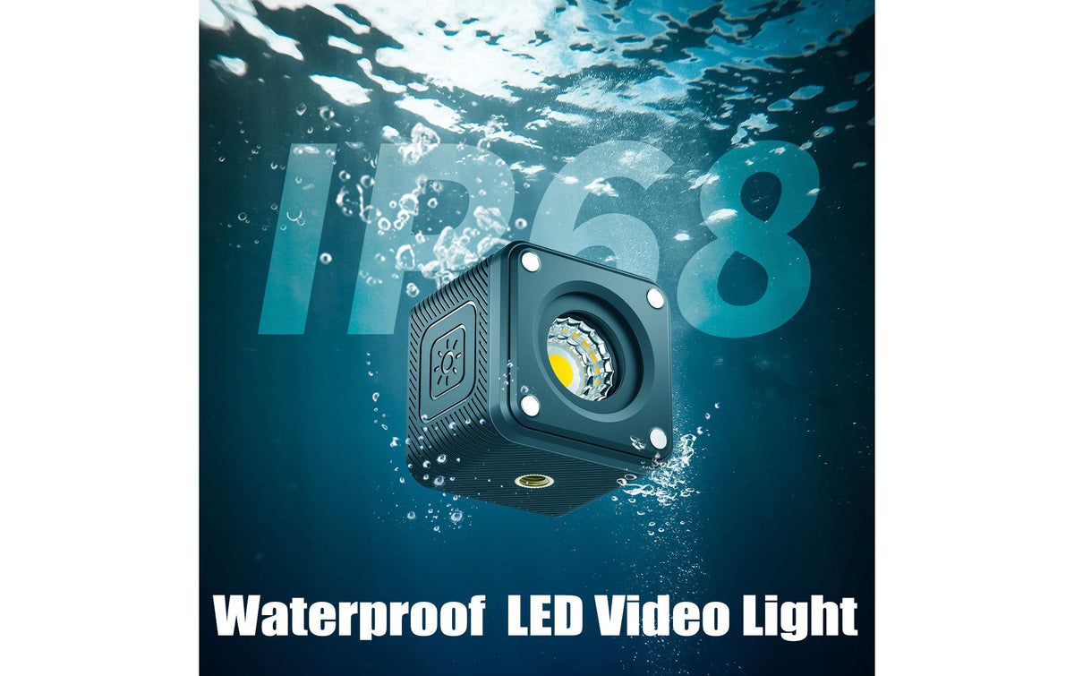 Ulanzi LED-Videolicht – 1000 lx, 5500 K, dimmbar, IP68, 800 mAh, 1,05 h – Schwarz
