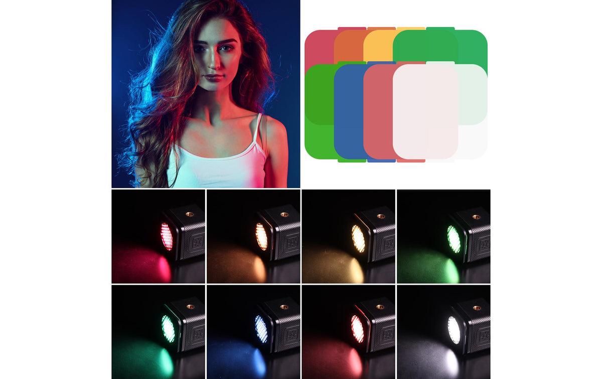 Ulanzi LED-Videolicht – 1000 lx, 5500 K, dimmbar, IP68, 800 mAh, 1,05 h – Schwarz