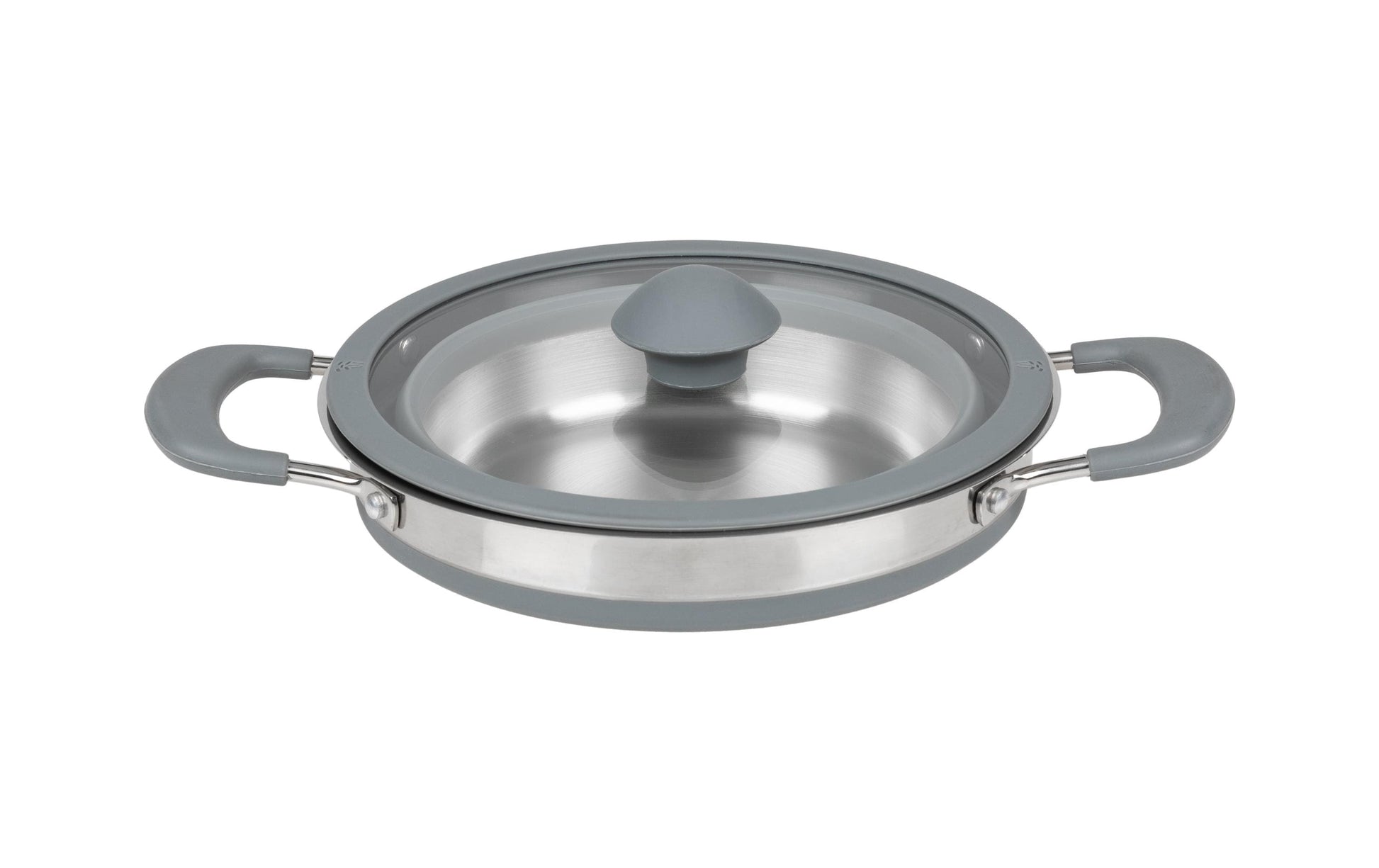 KOOR Kochtopf – 1,5 l, Edelstahl/Silikon, Grau