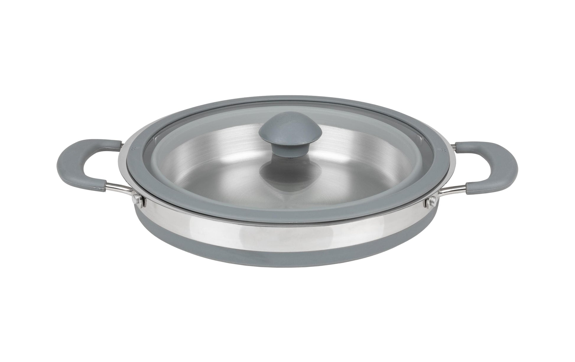 KOOR Kochtopf – 3 l, Edelstahl/Silikon, Grau