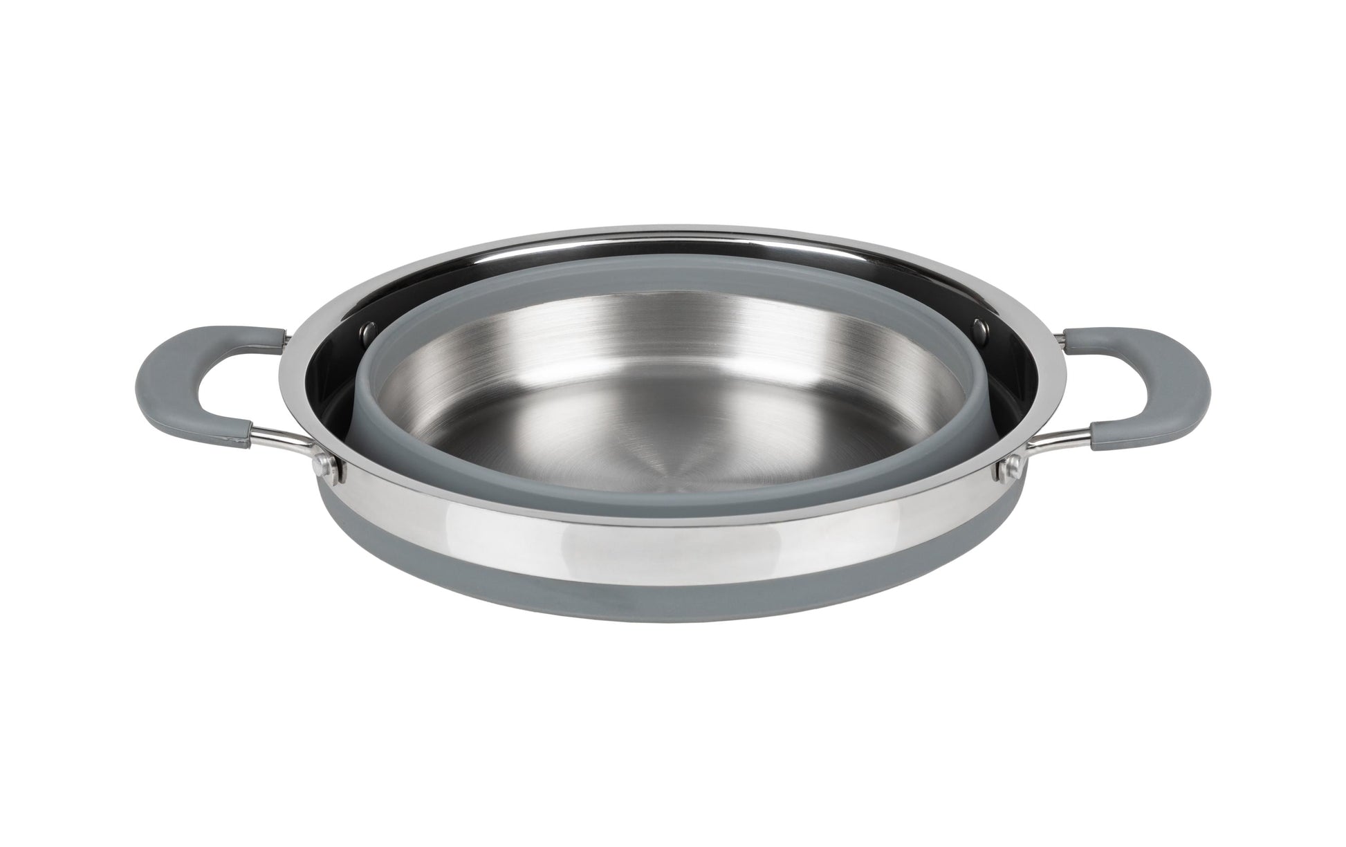 KOOR Kochtopf – 3 l, Edelstahl/Silikon, Grau