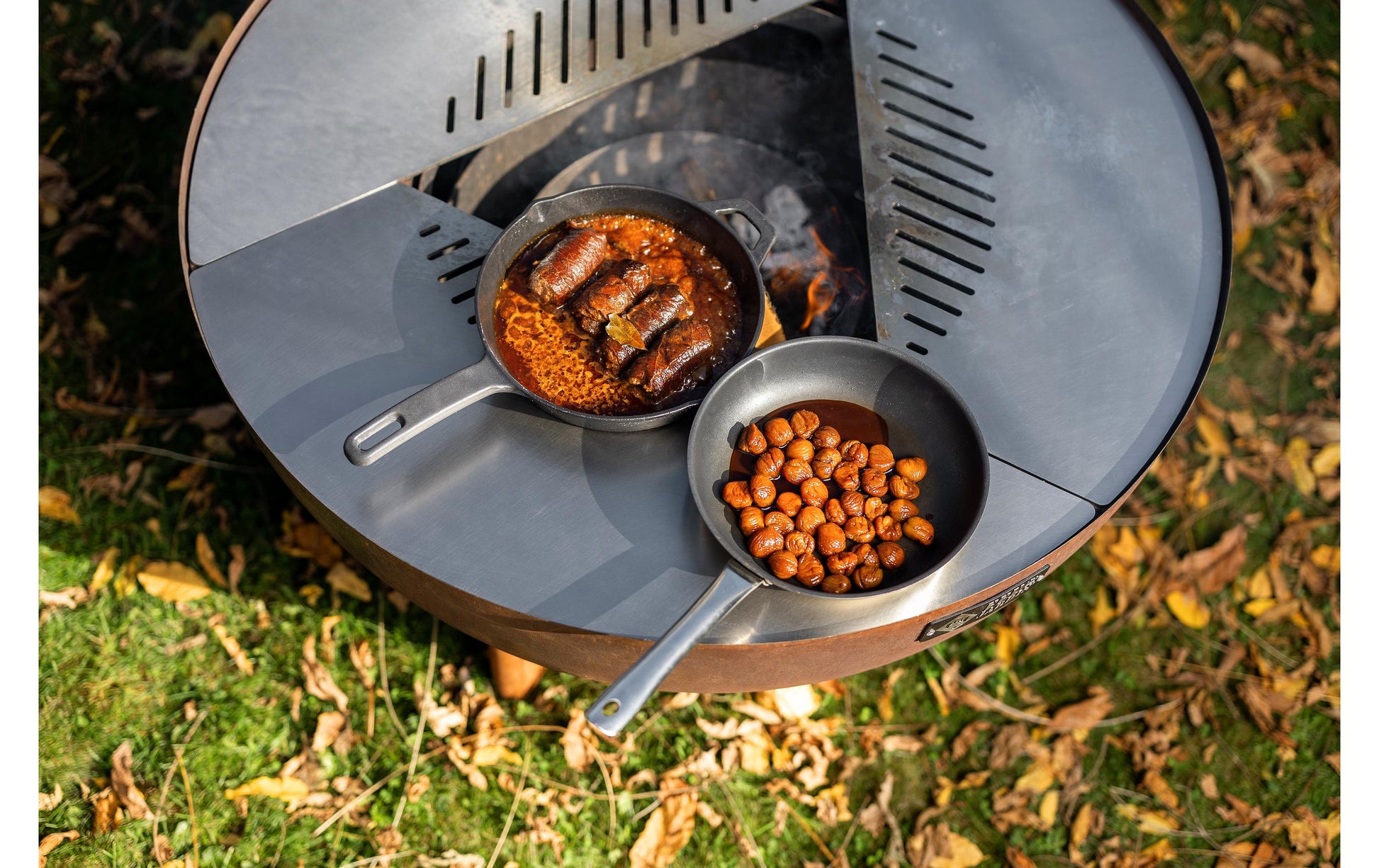 Feu du Jardin Feuerschale – Ø 98 × 53 cm – Edelstahl, rostbraun