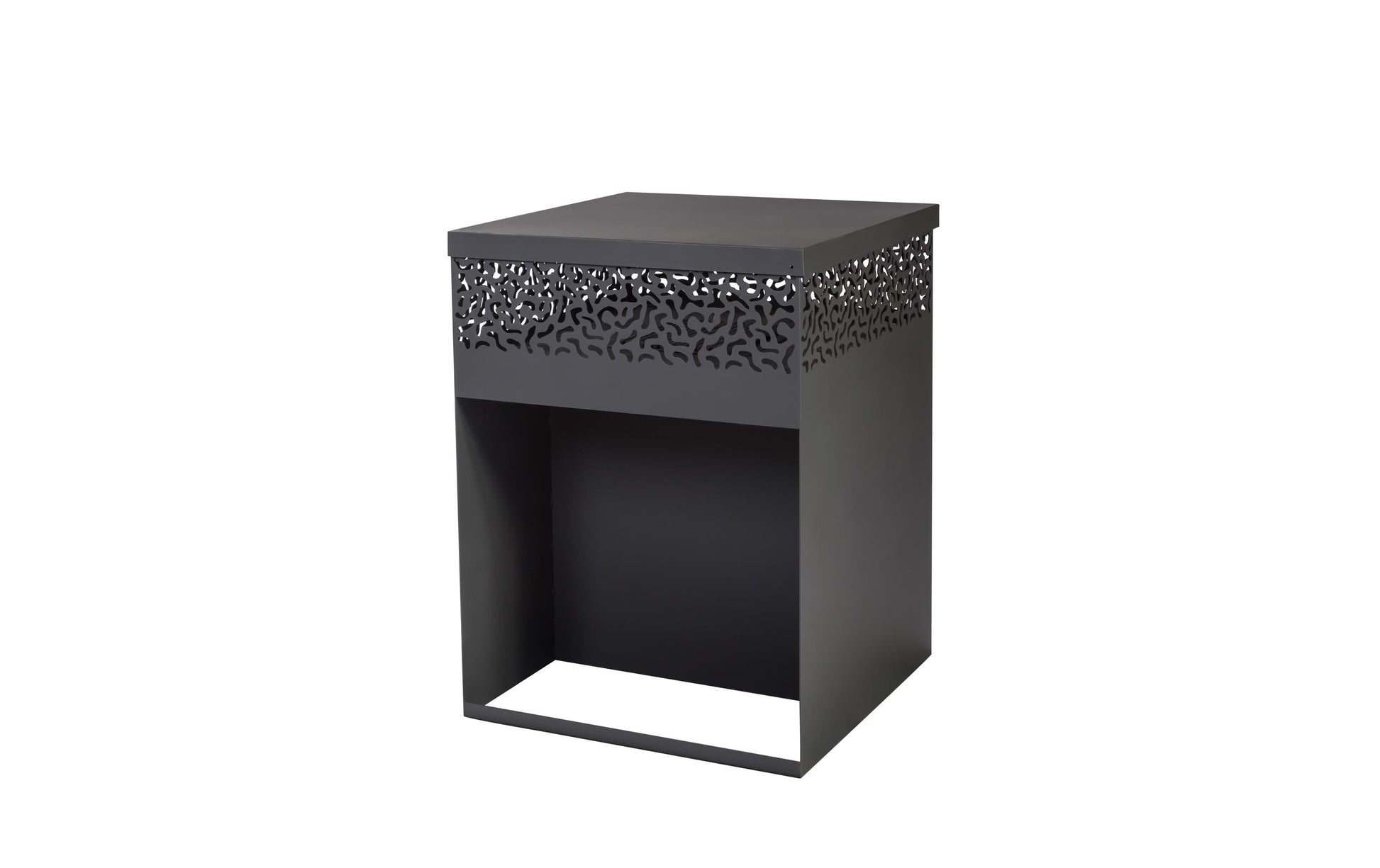 Feu du Jardin Feuerstelle – 75 × 100 × 75 cm – Edelstahl, Schwarz