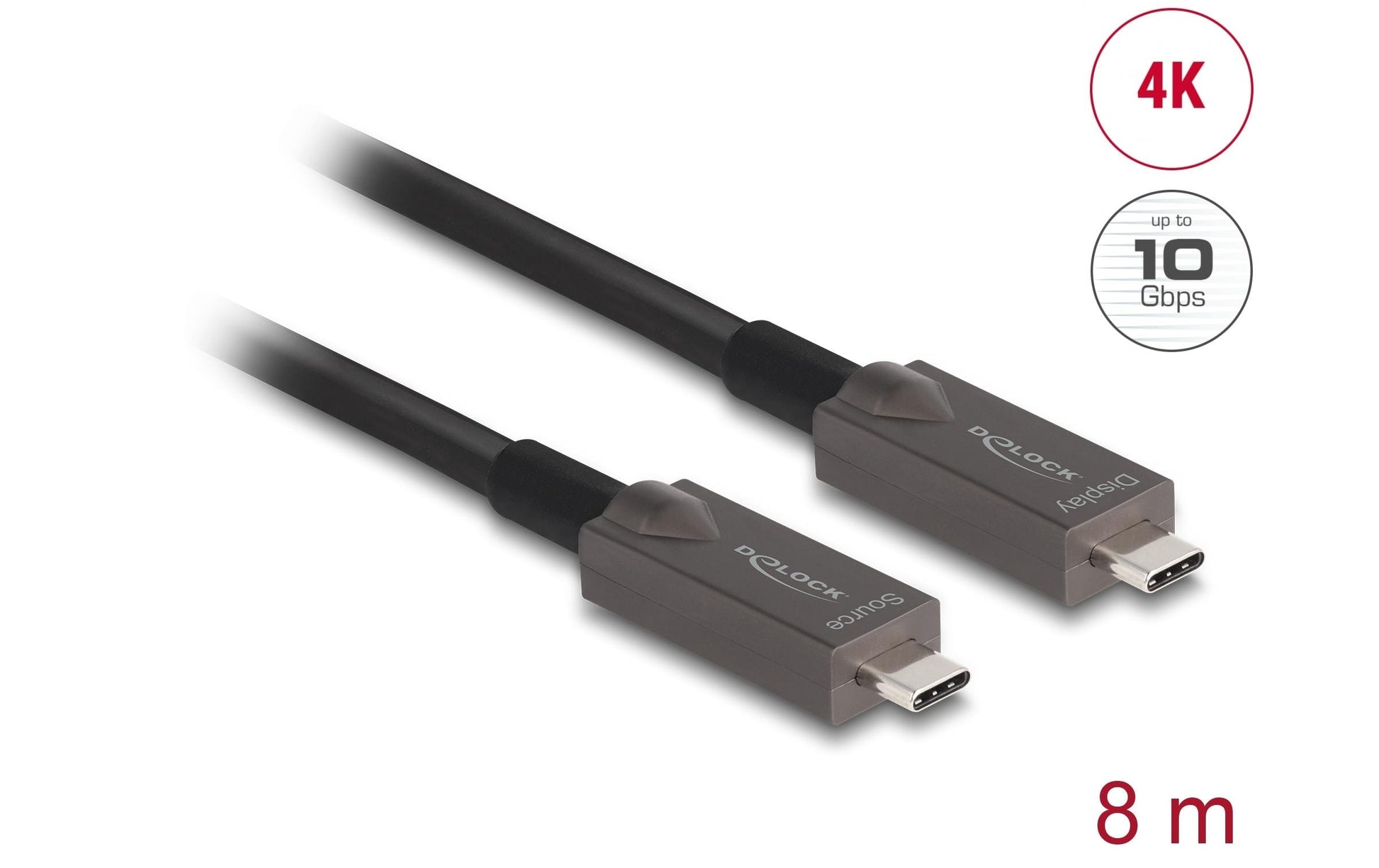 DeLOCK USB-Kabel, USB-C zu USB-C, 8 m