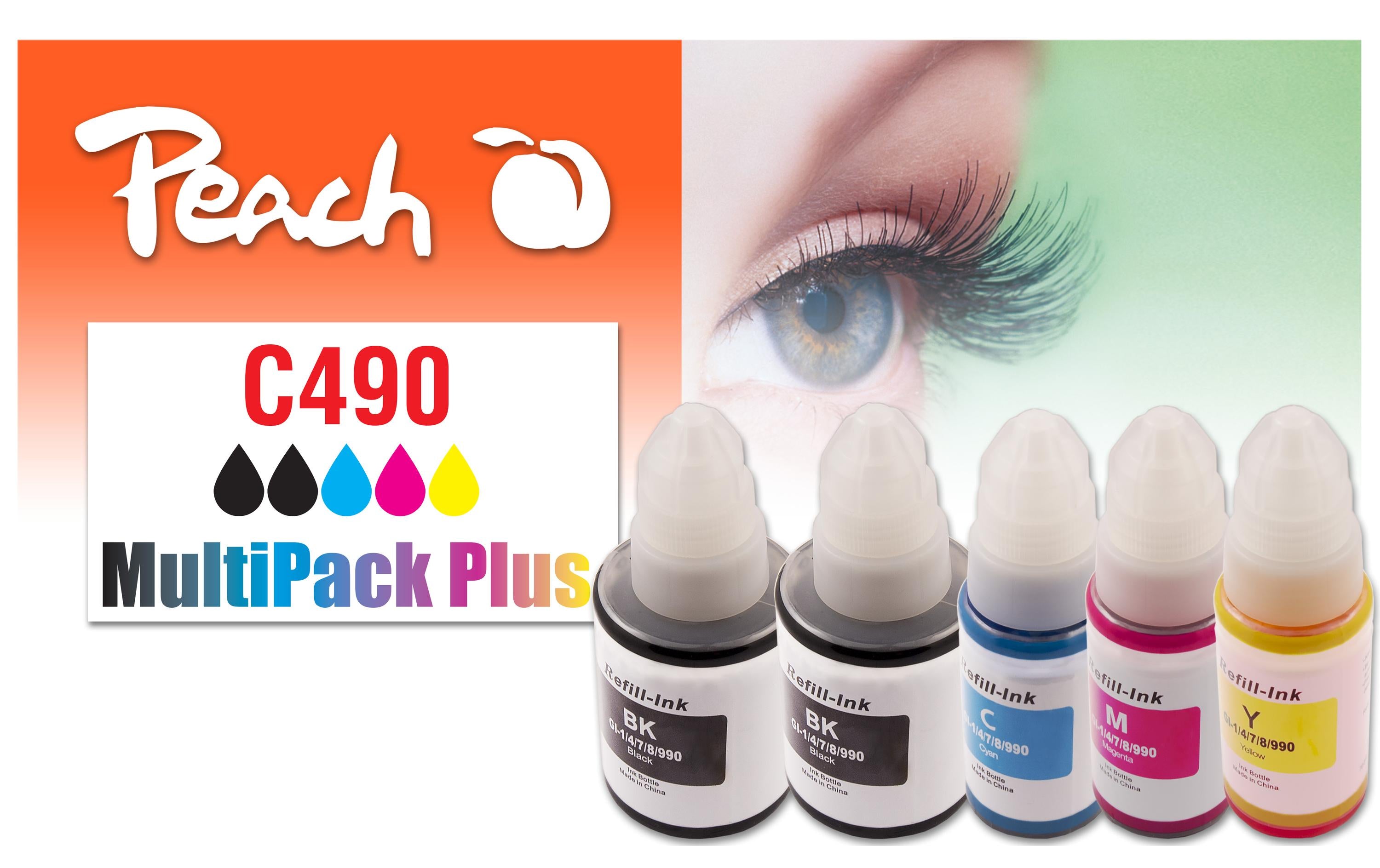 Peach CISS für Canon – GI-490, Rainbow Kit