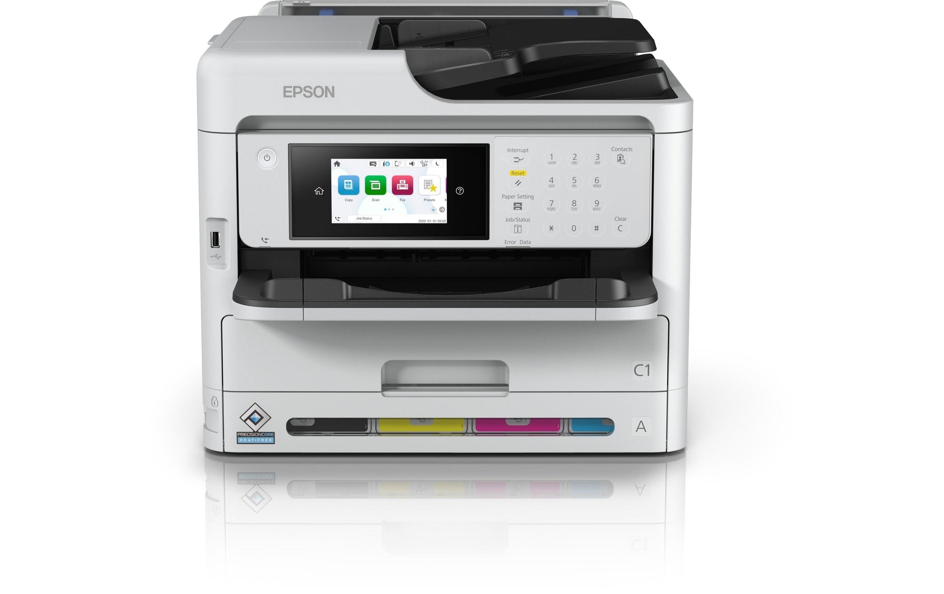 Epson WorkForce Pro WF-C5890DWF – Farbtintenstrahl-Multifunktionsdrucker, A4, 4-in-1, Duplex, ADF, WLAN/LAN