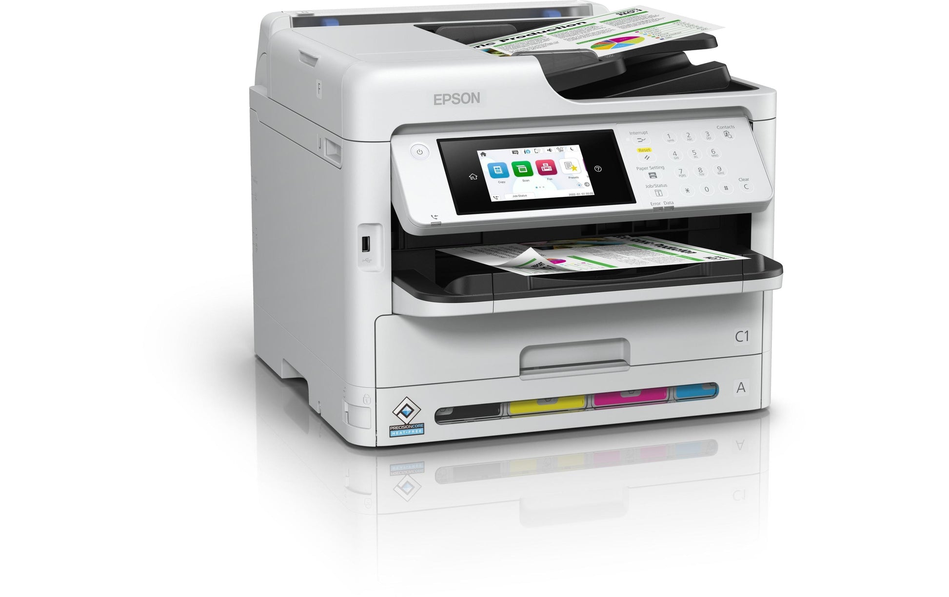Epson WorkForce Pro WF-C5890DWF – Farbtintenstrahl-Multifunktionsdrucker, A4, 4-in-1, Duplex, ADF, WLAN/LAN