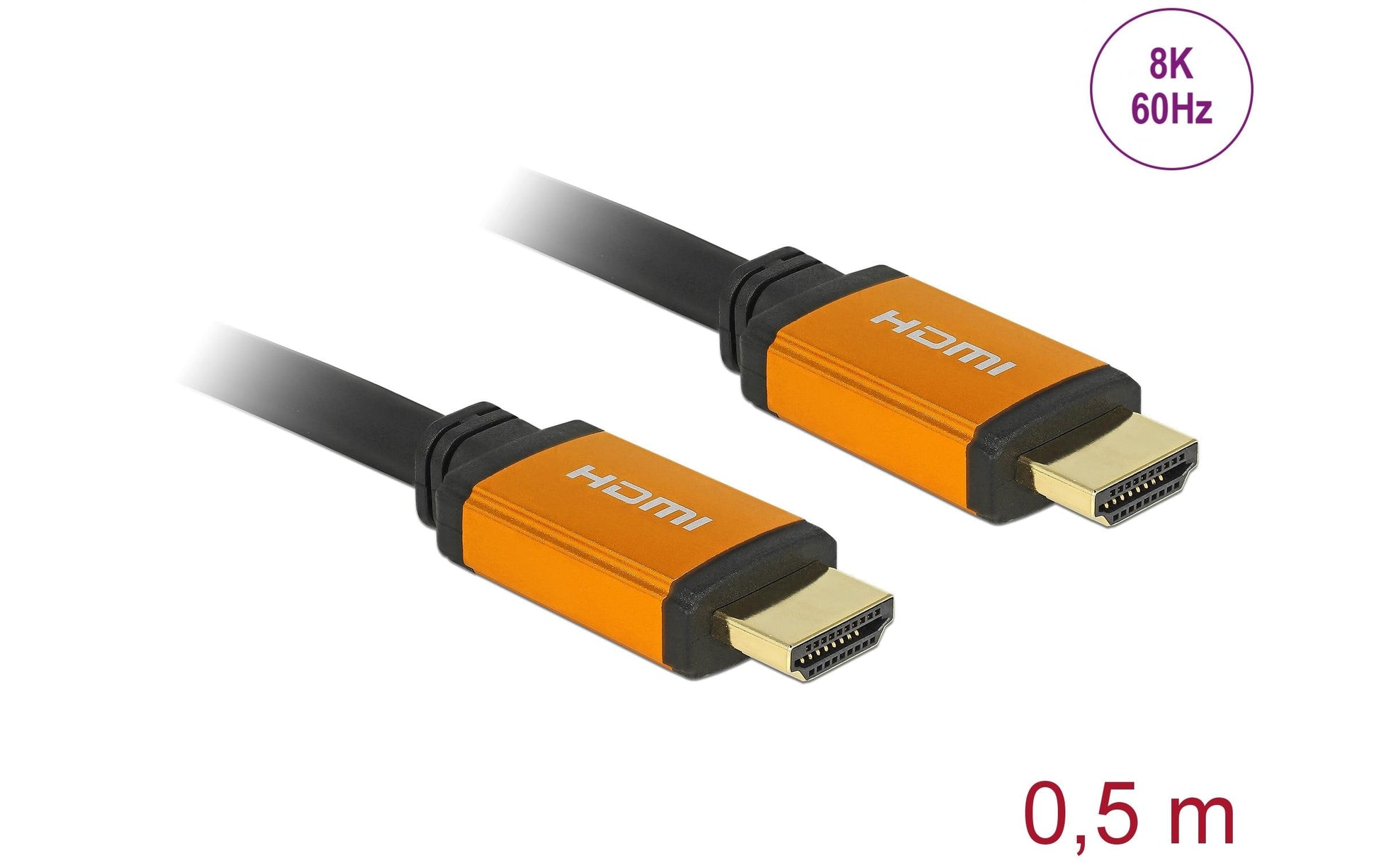 DeLOCK HDMI-Kabel, Schwarz, Gold, 85726, 1 Stück