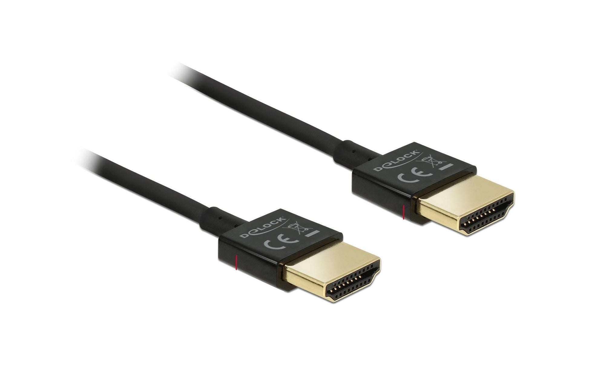 DeLOCK HDMI Kabel (A–A, M–M) HDMI 2.0 4K 60 Hz – 1,5 m – Ethernet