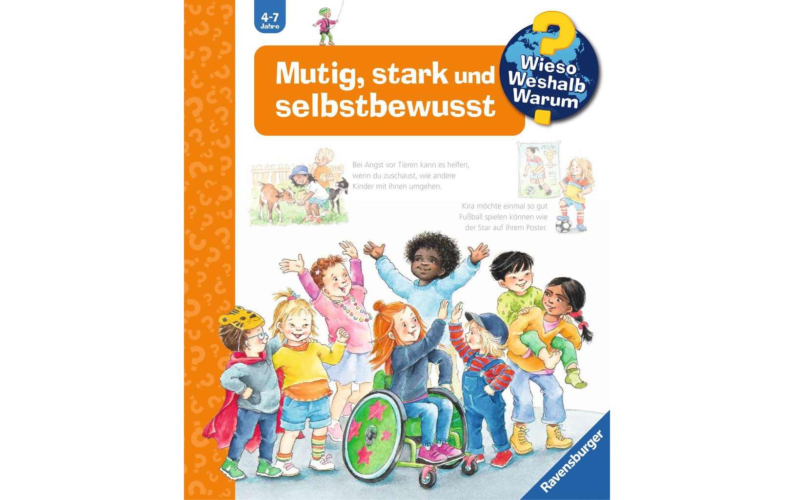 Ravensburger Buch – WWW51: Mutig, Stark und Selbstbewusst, Spiralbindung, 16 Seiten, Deutsch, ab 4 Jahren