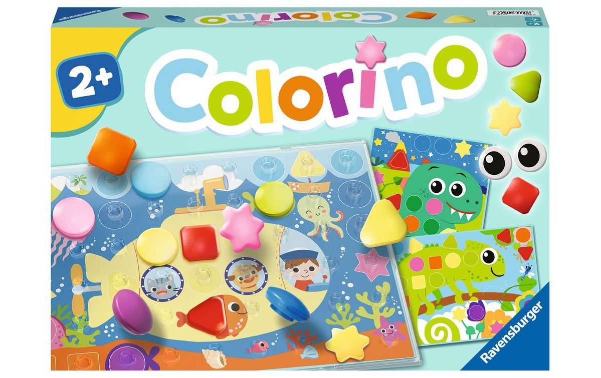 Ravensburger Lernspiel – Mein Formen-Colorino, Legespiel, 1 Spieler, ab 2 Jahren, Mehrsprachig
