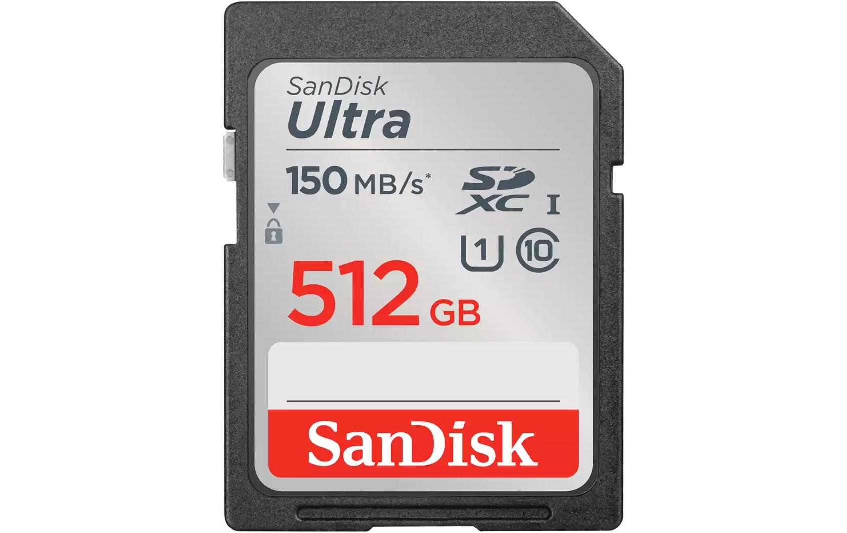 SanDisk Ultra SDSDUNC-512G-GN6IN SDXC 512 GB – UHS-I, Klasse 10, U1, 150 MB/s Lesen