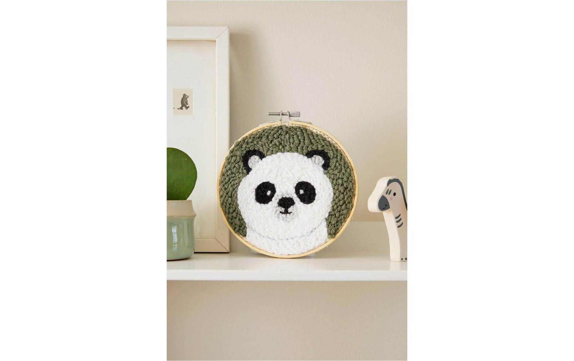 DMC Gift of Stitch – Nähset (Sticknadel-Set) Panda Patrick – Ø 15,7 cm – 11-teilig