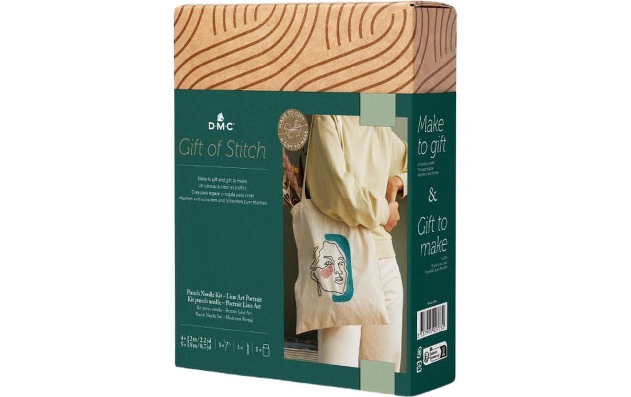DMC Stanznadel-Set – Portrait – 35 × 42 cm – Baumwolle – Mehrfarbig – PN008K