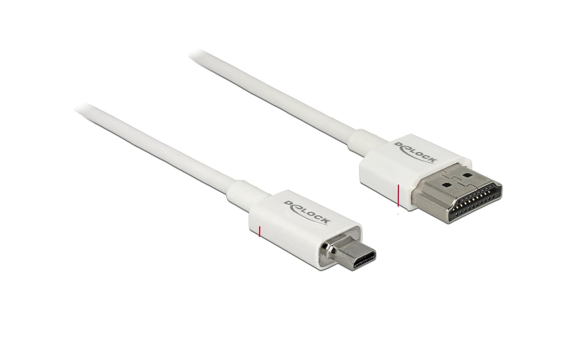 DeLOCK HDMI-Kabel, Micro HDMI, Weiss